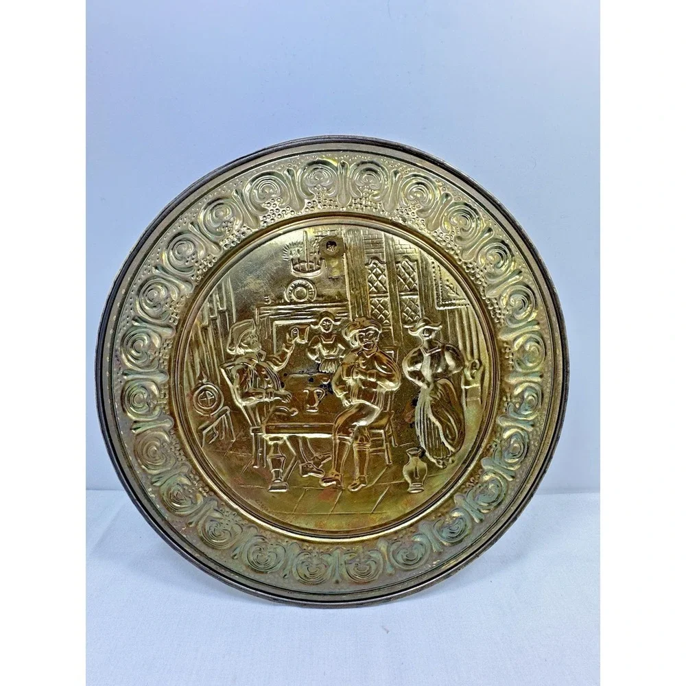 Vintage Peerage Brass Wall Hanging Plaque 12